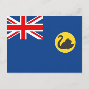 Cartão Postal Bandeira da Austrália Ocidental