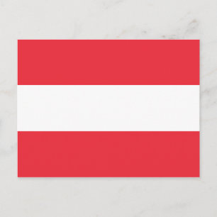 Cartão Postal Bandeira da Áustria