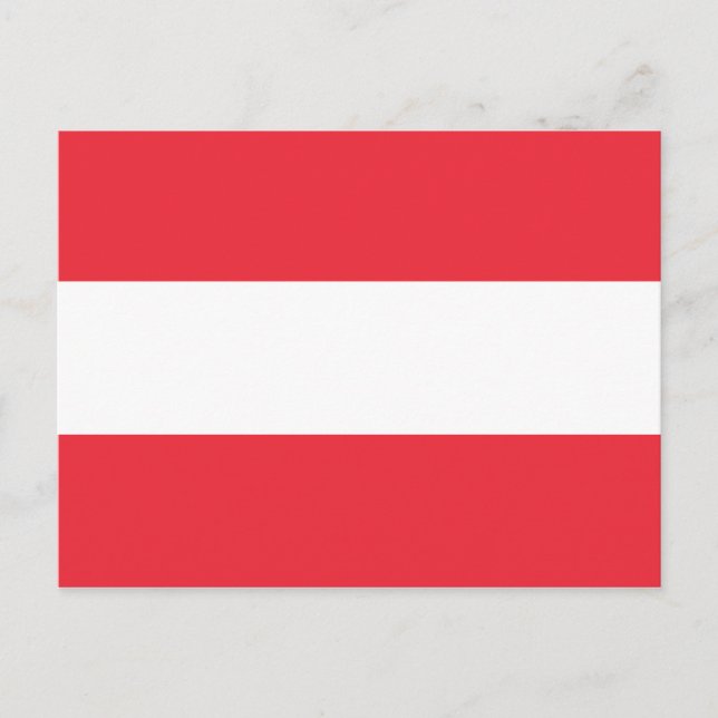 Cartão Postal Bandeira da Áustria (Frente)