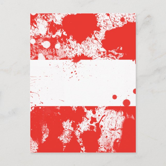 Cartão Postal Bandeira da Áustria (Frente)