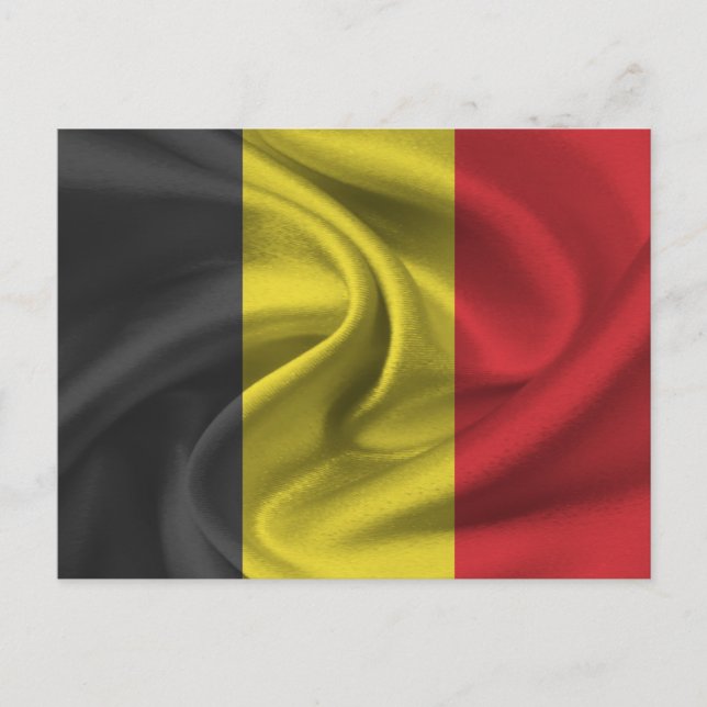 Cartão Postal Bandeira da Bélgica (Frente)