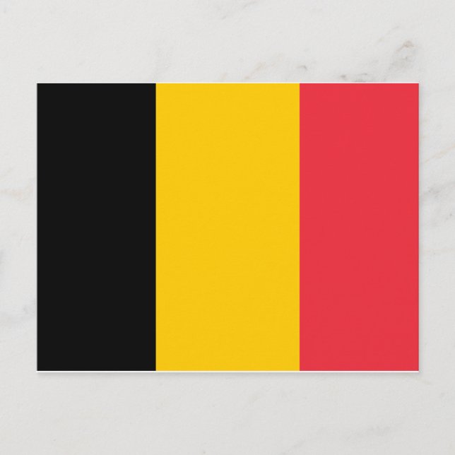 Cartão Postal Bandeira da Bélgica (Frente)
