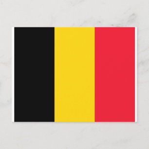 Cartão Postal Bandeira da Bélgica