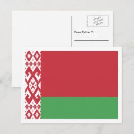 Cartão Postal Bandeira da Bielorrússia