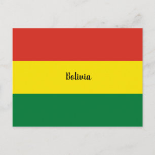 Cartão Postal Bandeira da Bolívia, legendada