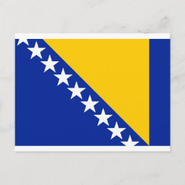 Cartão Postal Bandeira da Bósnia e Herzegovina