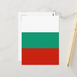 Cartão Postal Bandeira da Bulgária