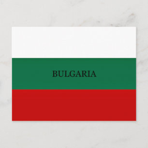 Cartão Postal Bandeira da Bulgária