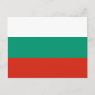 Cartão Postal Bandeira da Bulgária