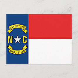 Cartão Postal Bandeira da Carolina do Norte