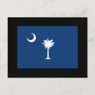 CARTÃO POSTAL BANDEIRA DA CAROLINA DO SUL
