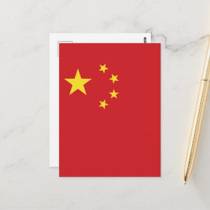Cartão Postal Bandeira da China