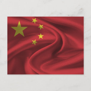 Cartão Postal Bandeira da China
