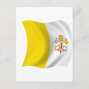 Cartão Postal Bandeira da Cidade do Vaticano