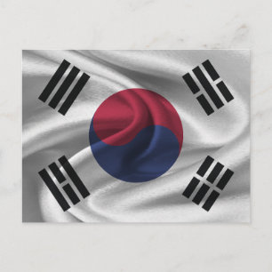 Cartão Postal Bandeira da Coreia do Sul