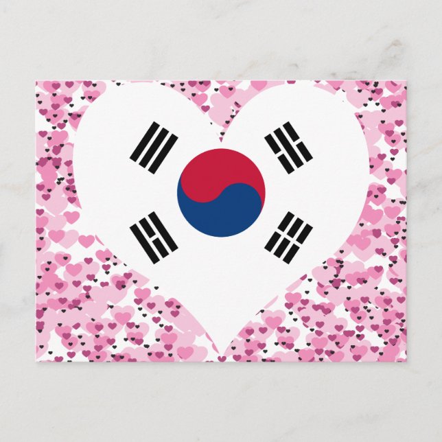 Cartão Postal Bandeira da Coreia do Sul comprar (Frente)