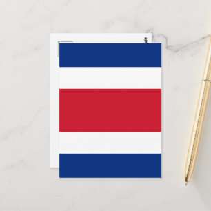 Cartão Postal bandeira da Costa Rica