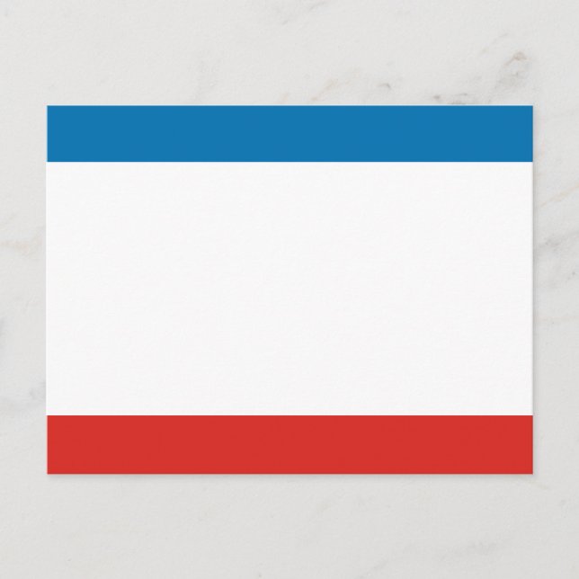 Cartão Postal Bandeira da Crimeia (Frente)