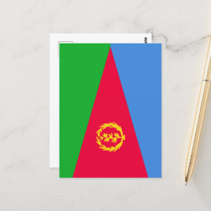 Cartão Postal Bandeira da Eritreia