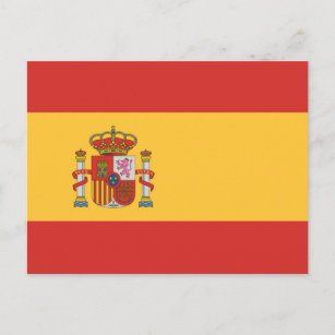 Cartão Postal Bandeira da Espanha