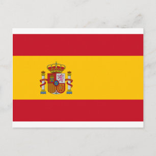 Cartão Postal Bandeira Da Espanha