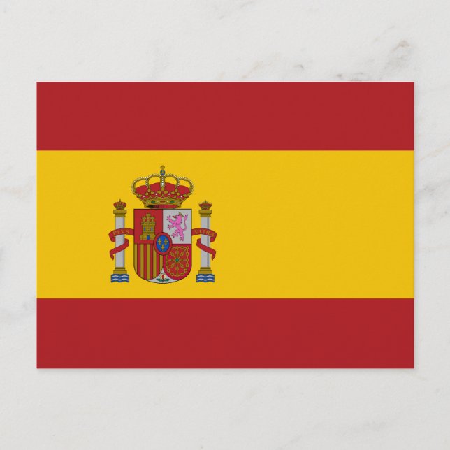 Cartão Postal Bandeira da Espanha (Frente)