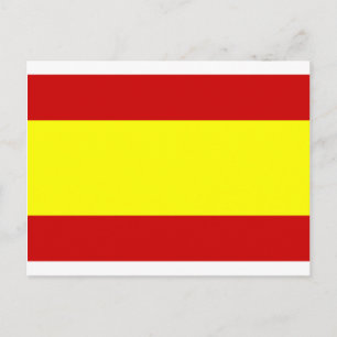 Cartão Postal Bandeira da Espanha