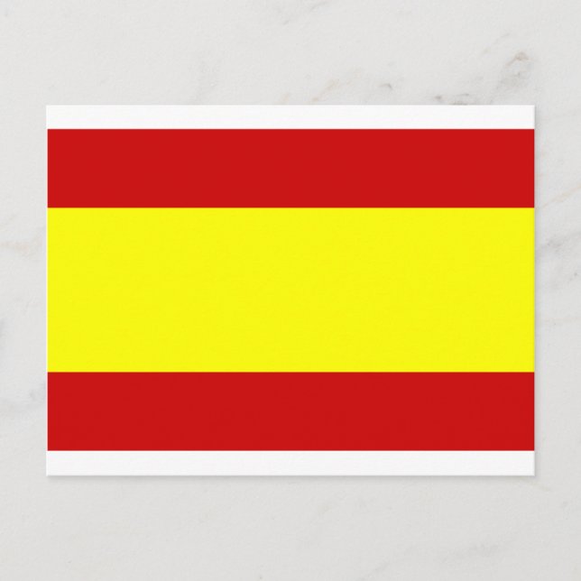 Cartão Postal Bandeira da Espanha (Frente)