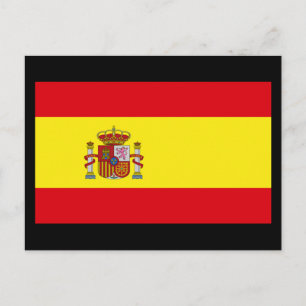 Cartão Postal Bandeira da Espanha