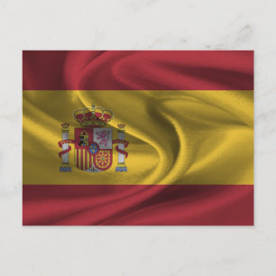 Cartão Postal Bandeira da Espanha