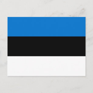 Cartão Postal Bandeira da Estônia