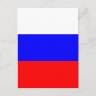 Cartão Postal Bandeira da Federação Russa - Ф л а Р о г с с и и