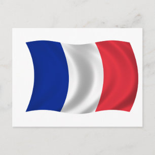 Cartão Postal Bandeira da França