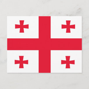 Cartão Postal bandeira da Geórgia