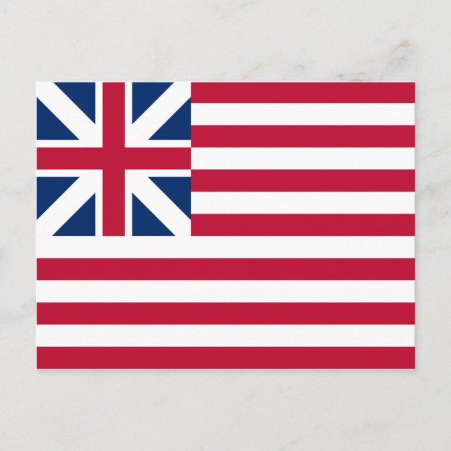 Cartão Postal Bandeira da Grande União dos Estados Unidos (Frente)