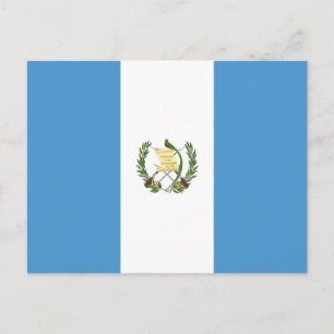 Cartão Postal Bandeira da Guatemala