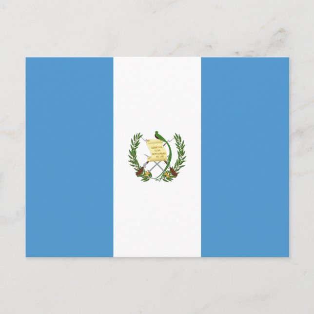 Cartão Postal Bandeira da Guatemala (Frente)