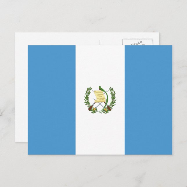 Cartão Postal Bandeira da Guatemala, Bandeira da Guatemala (Frente/Verso)