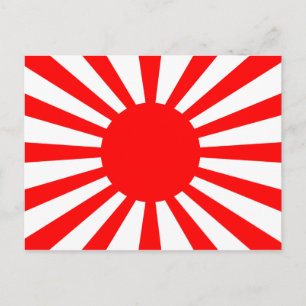 Cartão Postal Bandeira da Guerra do Exército Imperial Japonês