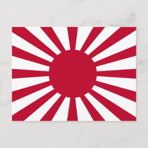 Cartão Postal Bandeira da Guerra Imperial do Japão