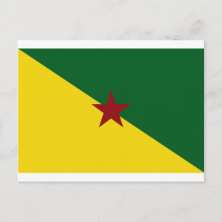 Cartão Postal Bandeira da Guiana Francesa