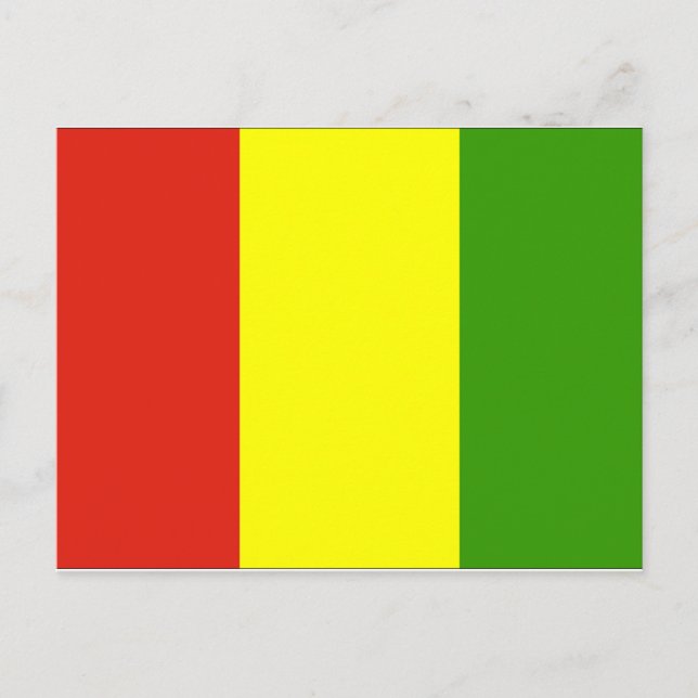 Cartão Postal Bandeira da Guiné (Frente)
