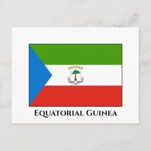 Cartão Postal Bandeira da Guiné Equatorial