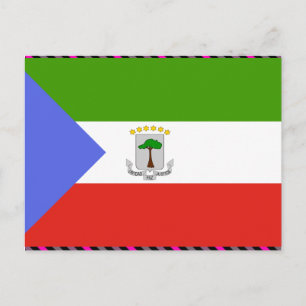 Cartão Postal Bandeira da Guiné Equatorial