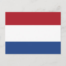 Cartão Postal bandeira da Holanda
