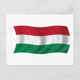 Cartão Postal Bandeira da Hungria