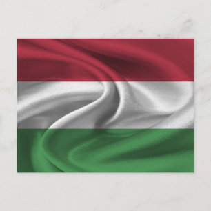 Cartão Postal Bandeira da Hungria