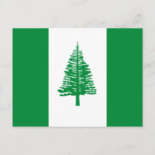 Cartão Postal Bandeira da Ilha Norfolk