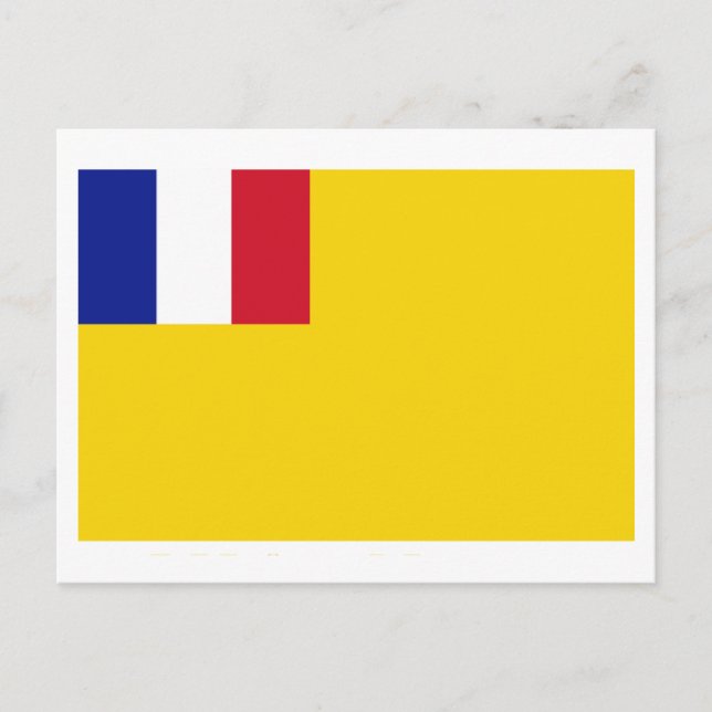 Cartão Postal Bandeira da Indochina Francesa (1887-1954) (Frente)