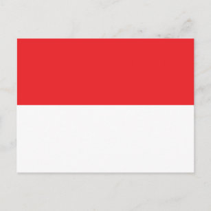 Cartão Postal Bandeira da Indonésia